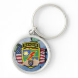 75th army airborne rangers veterans vets flash Key Keychain