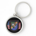 75th army airborne rangers veterans vets flash Key Key Chain