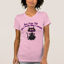 75th Birthday Cat Gifts t-shirts