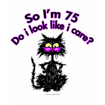75th Birthday Cat Gifts t-shirts