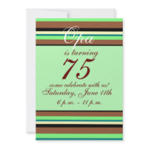 75th birthday Invitation
