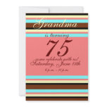 75th birthday Invitation