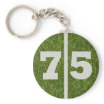 75th Birthday Keychain Party Favor
