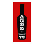 75th Birthday Party Invitation Aged to Perfection