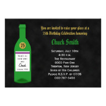 75th Birthday Party Invitation - Chalkboard