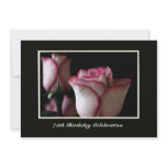 75th Birthday Party Invitation -- Roses
