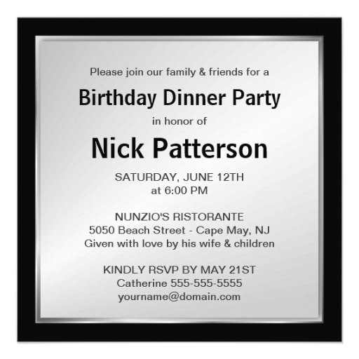 75th Birthday Party Invitations - Custom Photo
