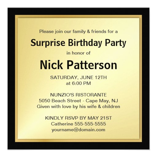 75th Birthday Party Invitations - Custom Photo