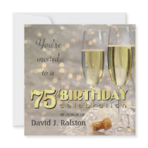 75th Birthday Party  - Personalized Invitations