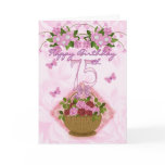 75th Birthday Special Lady, Roses And Flowers - 75 Greeting Cards
