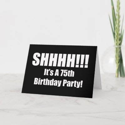 75th birthday invitations designs. 75th Birthday Suprise Party Invitation Cards by freespiritdesigns