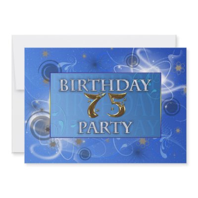 75th Cosmic party invitation by Eggznbeenz