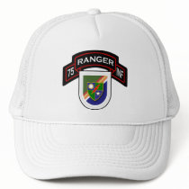 75th Infantry Regiment - Rangers scroll & flash hats