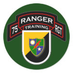 75th Ranger Regiment - Airborne - Training 2 Round Stickers