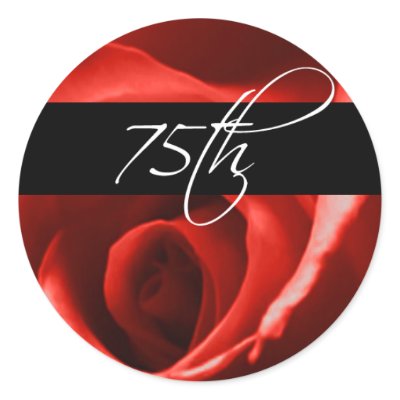 75th Wedding Anniversary And Event Envelope Seal Sticker by TDSwhite