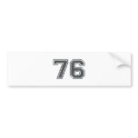 76 BUMPER STICKERS
