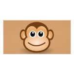 76-Free-Cute-Cartoon-Monkey-Clipart-Illustration Photo Greeting Card