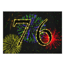 76th birthday party invitate invitation