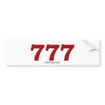 777 BUMPER STICKERS