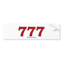 777 BUMPER STICKERS