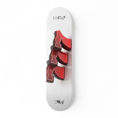 777 Lucky Ride - Skateboard by casi_reisi