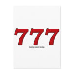 777 POST CARD