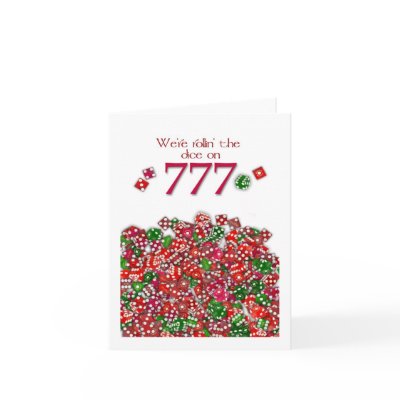 777 Special Date - Special Note Cards by aslentz