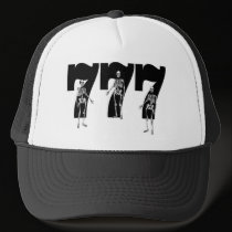 777 with Skeletons Las Vegas Cap hats
