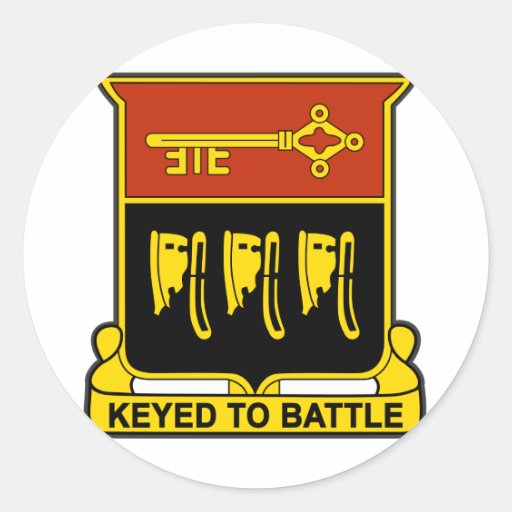 777th Army Field Artillery Battalion Patch Round Sticker