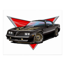 77-78 Black Firebird Postcards