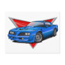 77-78 Blue Firebird TA Postcard