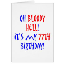 77 Bloody Hell Cards