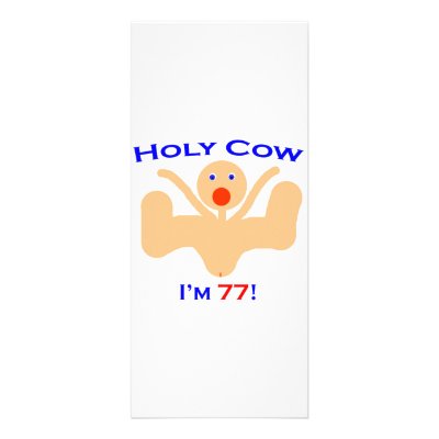 77 Holy Cow! Rack Card Design by oddballbirthdays7