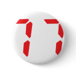 77 seventy-seven red alarm clock digital number buttons