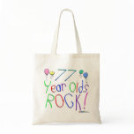 77 Year Olds Rock ! Canvas Bags