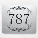 787 Area Code mousepads