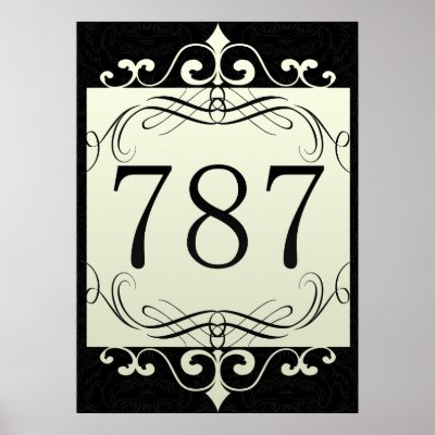 787 Area Code Posters by