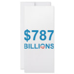 $787 BILLIONS RACK CARDS