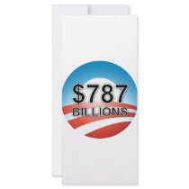 $787 BILLIONS rack cards by NobamaShop $787 BILLIONS rack cards