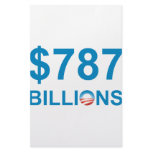 $787 BILLIONS STATIONERY