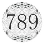 789 Area Code Round Sticker