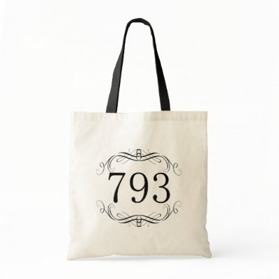 793 Area Code Canvas Bag by AreaCodes