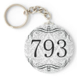 793 Area Code Key Chains