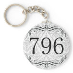 796 Area Code Key Chain