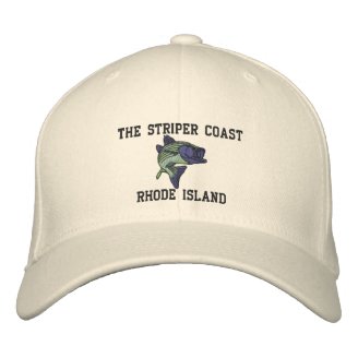 79_1, The Striper Coast, RHODE ISLAND Embroidered Baseball Caps