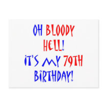 79 Bloody Hell Post Cards