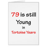 79 Tortoise Years Greeting Cards