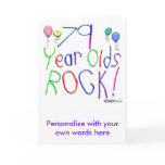 79 Year Olds Rock ! Card