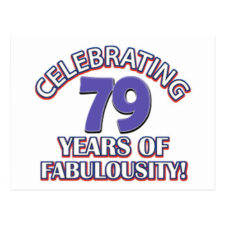 79 Years Birthday Cards, 79 Years Birthday Card Templates, Postage ...