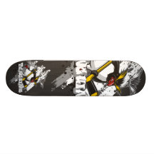 7 7/8" Jersey Penguins Skateboard Deck